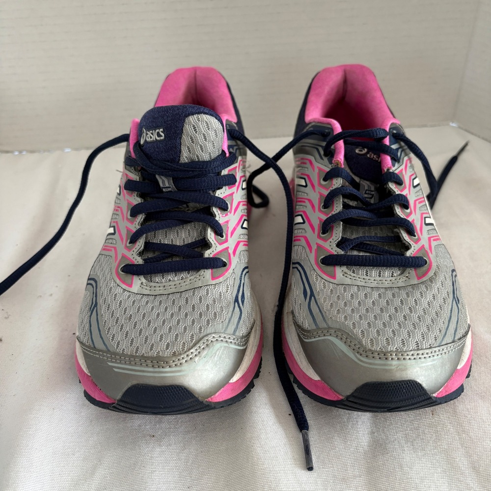 ASICS GT 2000 Women's Running Shoes Grey Pink Navy Size 8.5‎ T757N